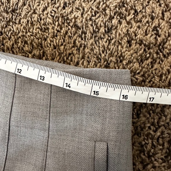 Primark Gray Career Pants High Waist Trousers Cropped Dress Pants size 10 - Picture 2 of 7